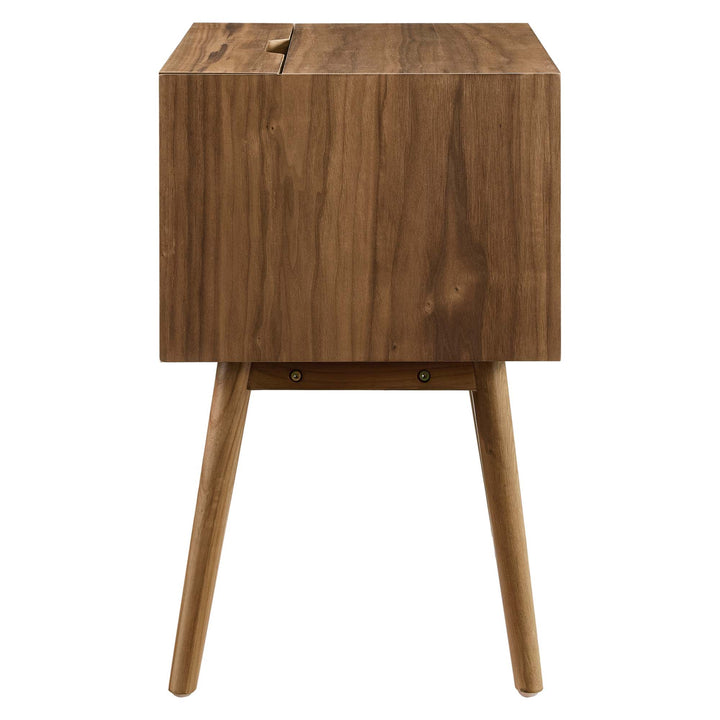 Echo Walnut Nightstand With USB Ports