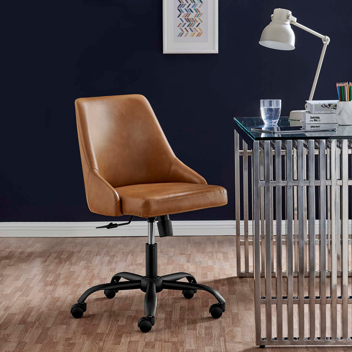 Define Swivel Vegan Leather Office Chair