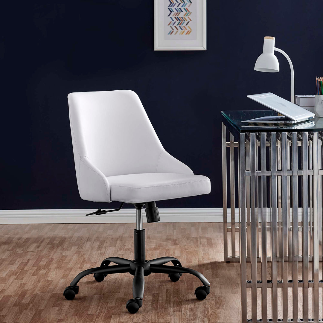 Define Swivel Vegan Leather Office Chair