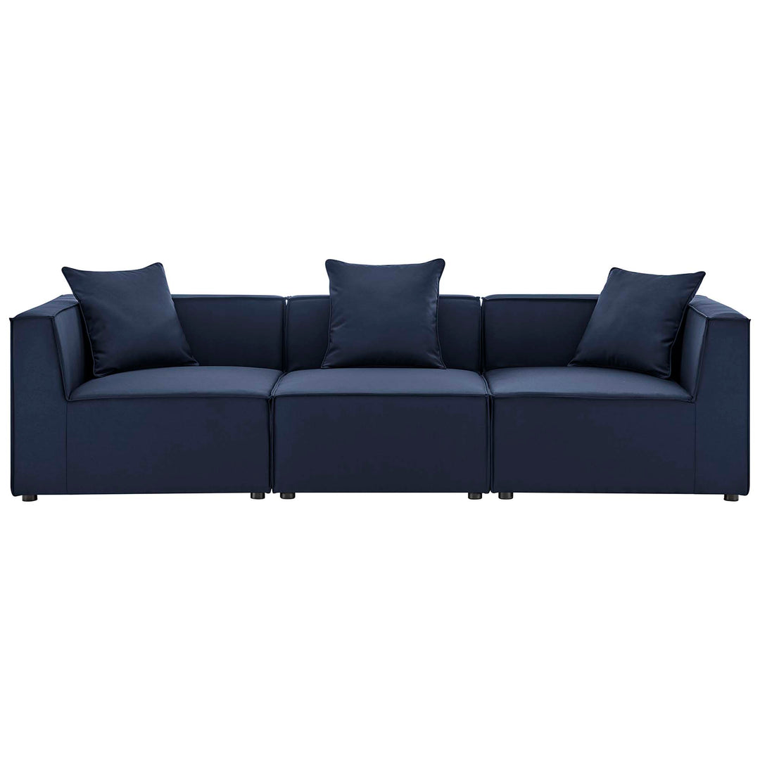 Sunridge 3-Piece Outdoor Patio Upholstered Sectional Sofa