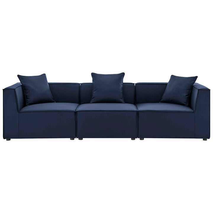 Sunridge 3-Piece Outdoor Patio Upholstered Sectional Sofa