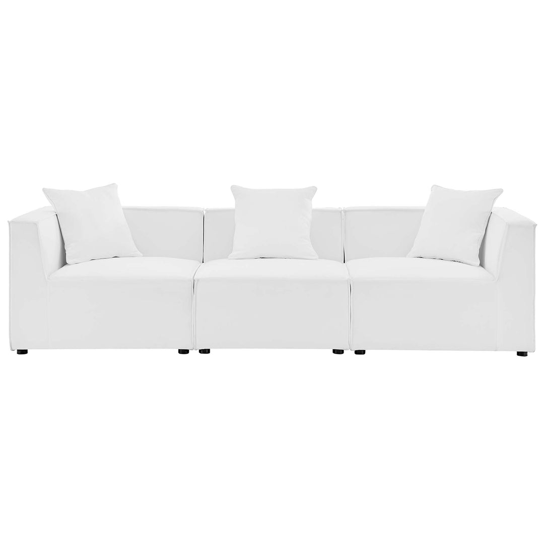 Sunridge 3-Piece Outdoor Patio Upholstered Sectional Sofa