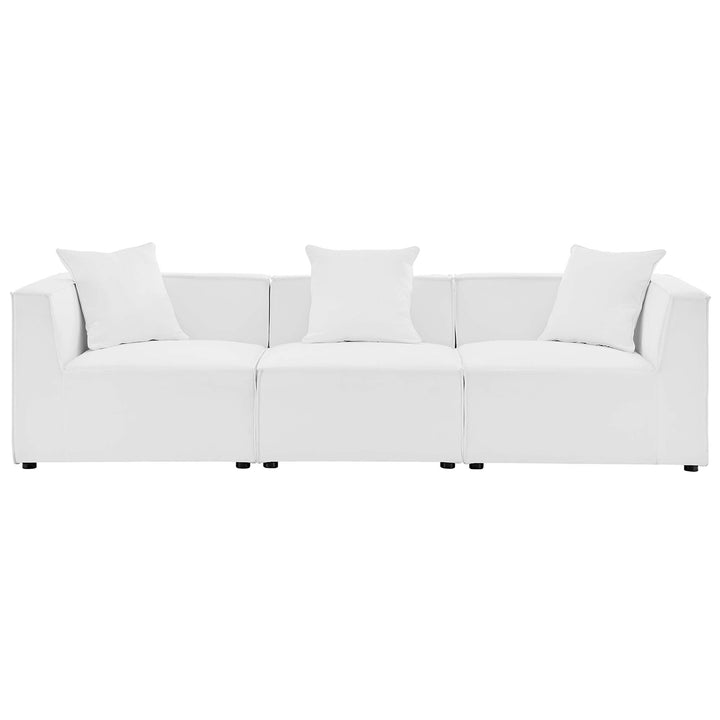 Sunridge 3-Piece Outdoor Patio Upholstered Sectional Sofa