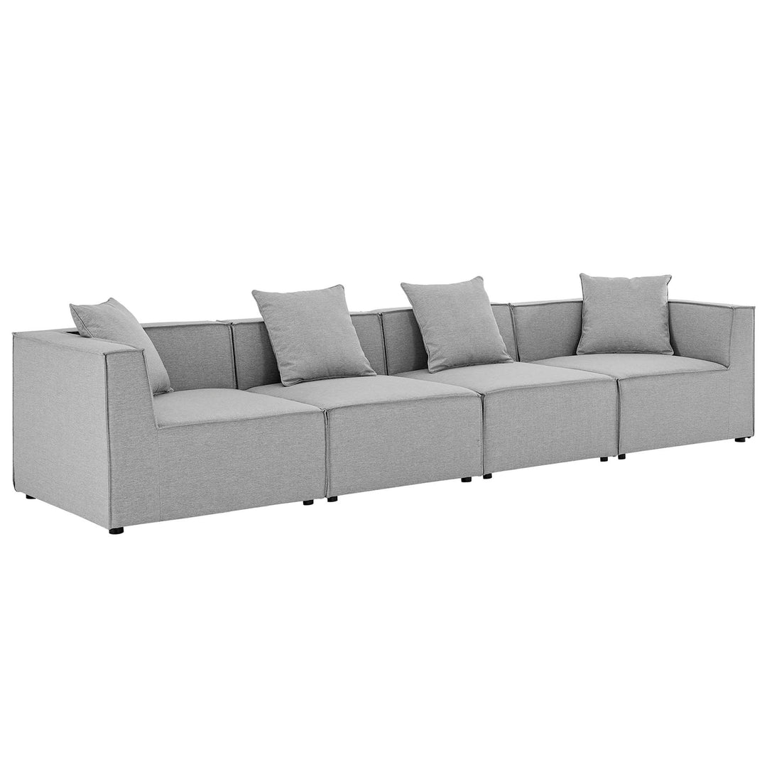 Sierra 4-Piece Outdoor Patio Upholstered Sectional Sofa