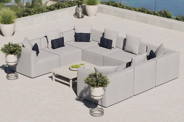 Sundance 8-Piece Outdoor Patio Upholstered Sectional Sofa