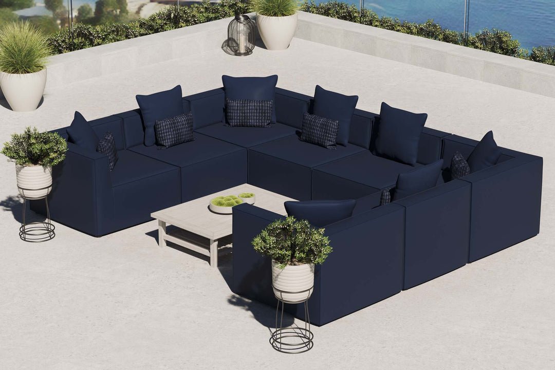 Sundance 8-Piece Outdoor Patio Upholstered Sectional Sofa