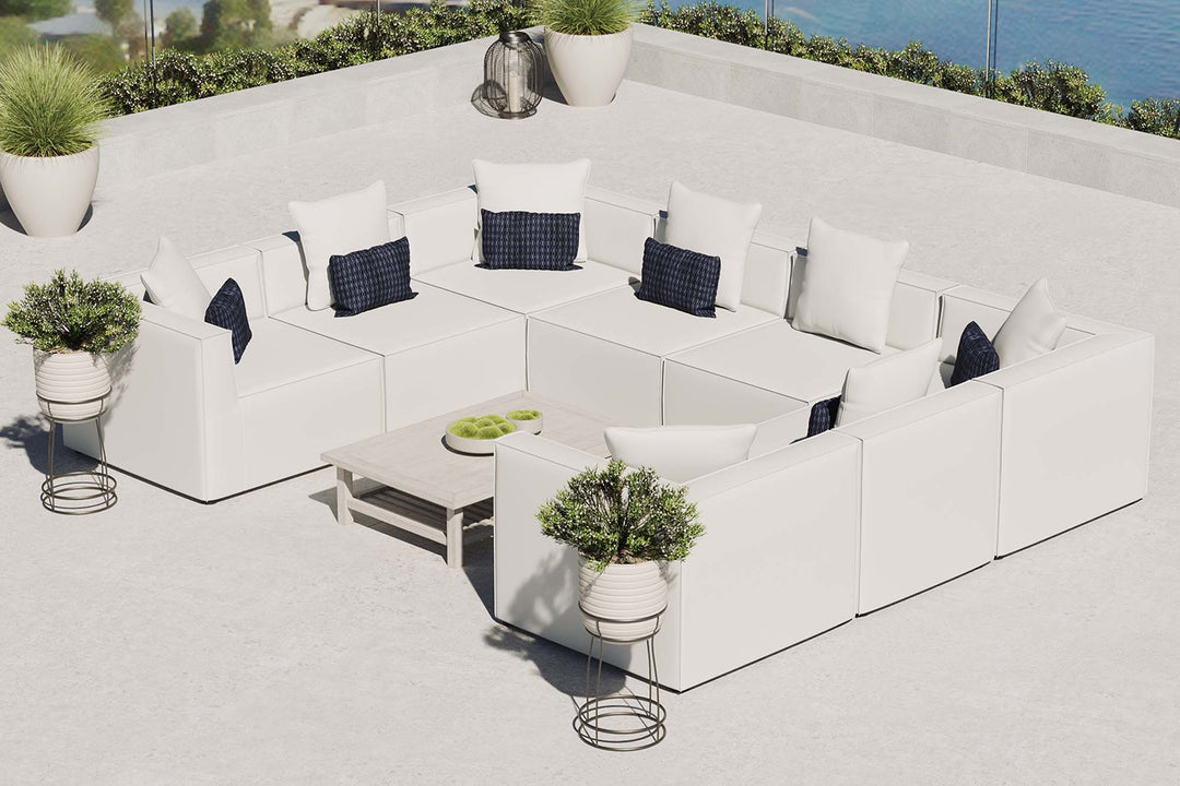 Sundance 8-Piece Outdoor Patio Upholstered Sectional Sofa