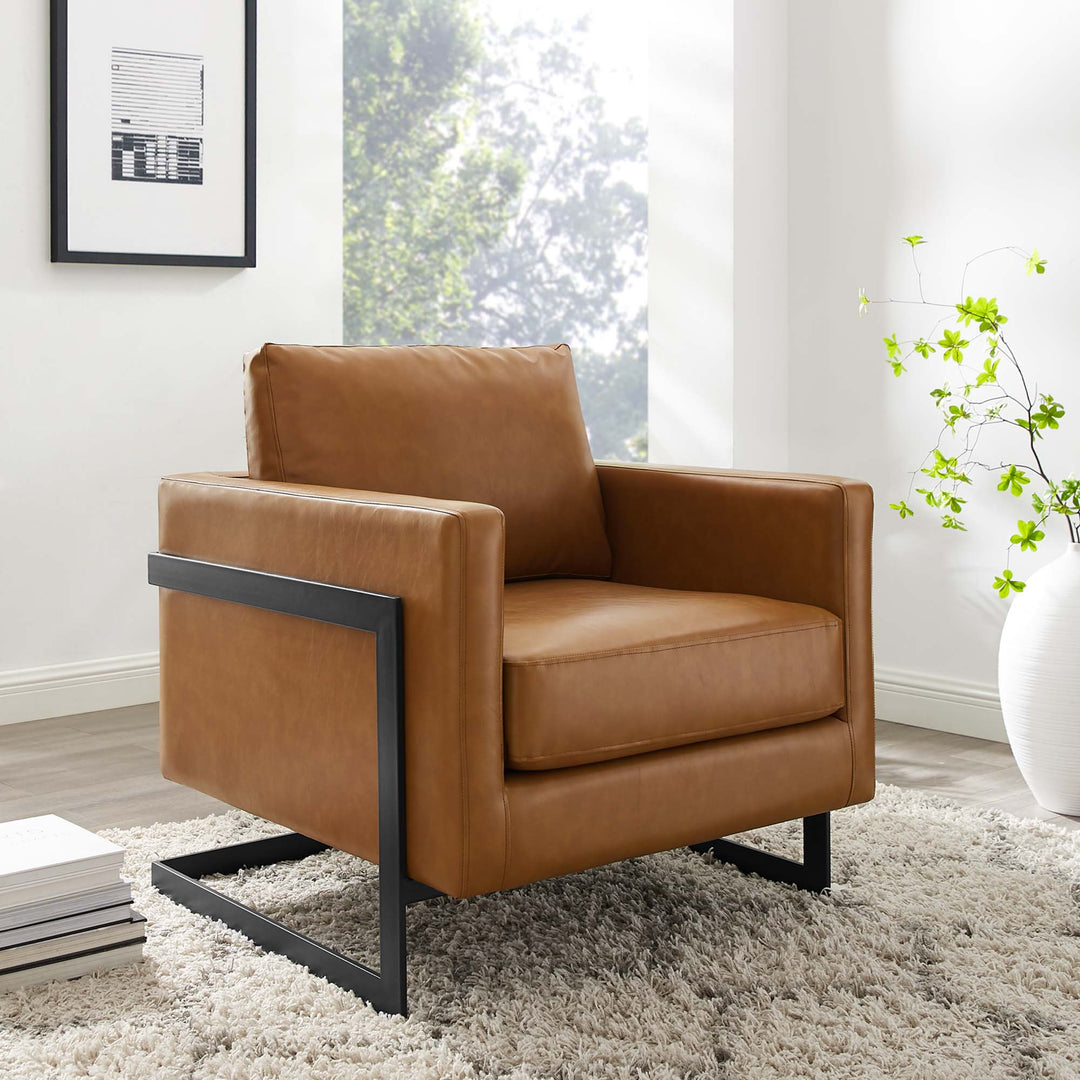 Princeton Vegan Leather Accent Chair