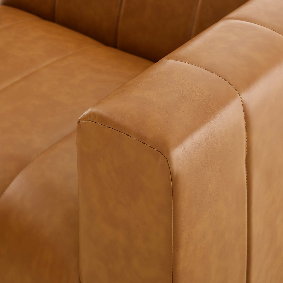 Birch Vegan Leather Right-Arm Chair