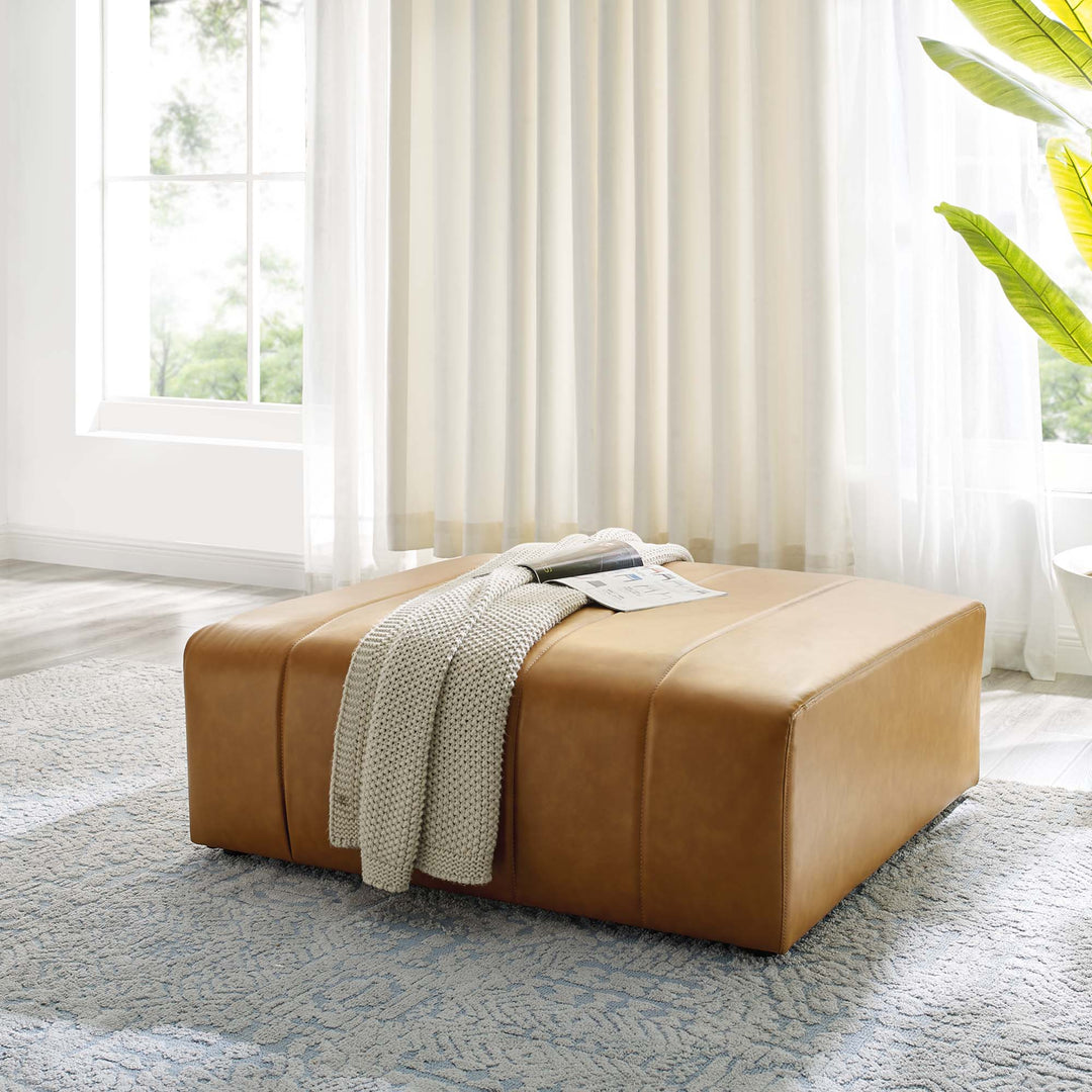 Benton Vegan Leather Ottoman