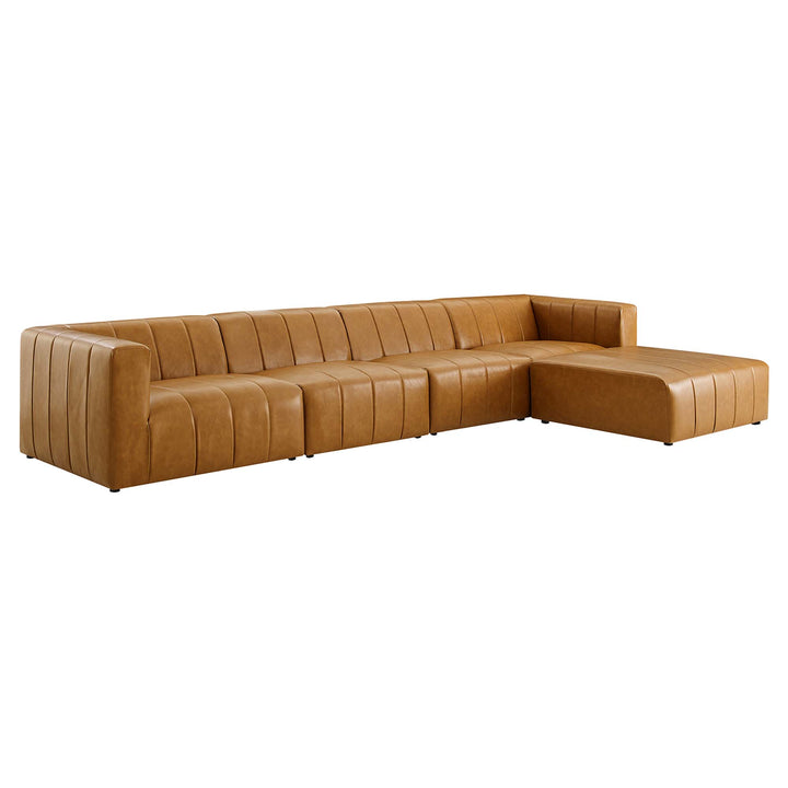 Britton 5-Piece Vegan Leather Sectional Sofa