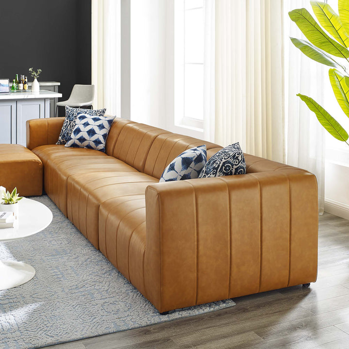 Britton 5-Piece Vegan Leather Sectional Sofa