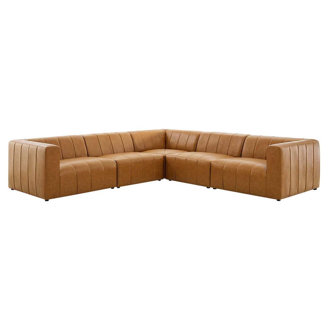 Baxter 5-Piece Vegan Leather Sectional Sofa