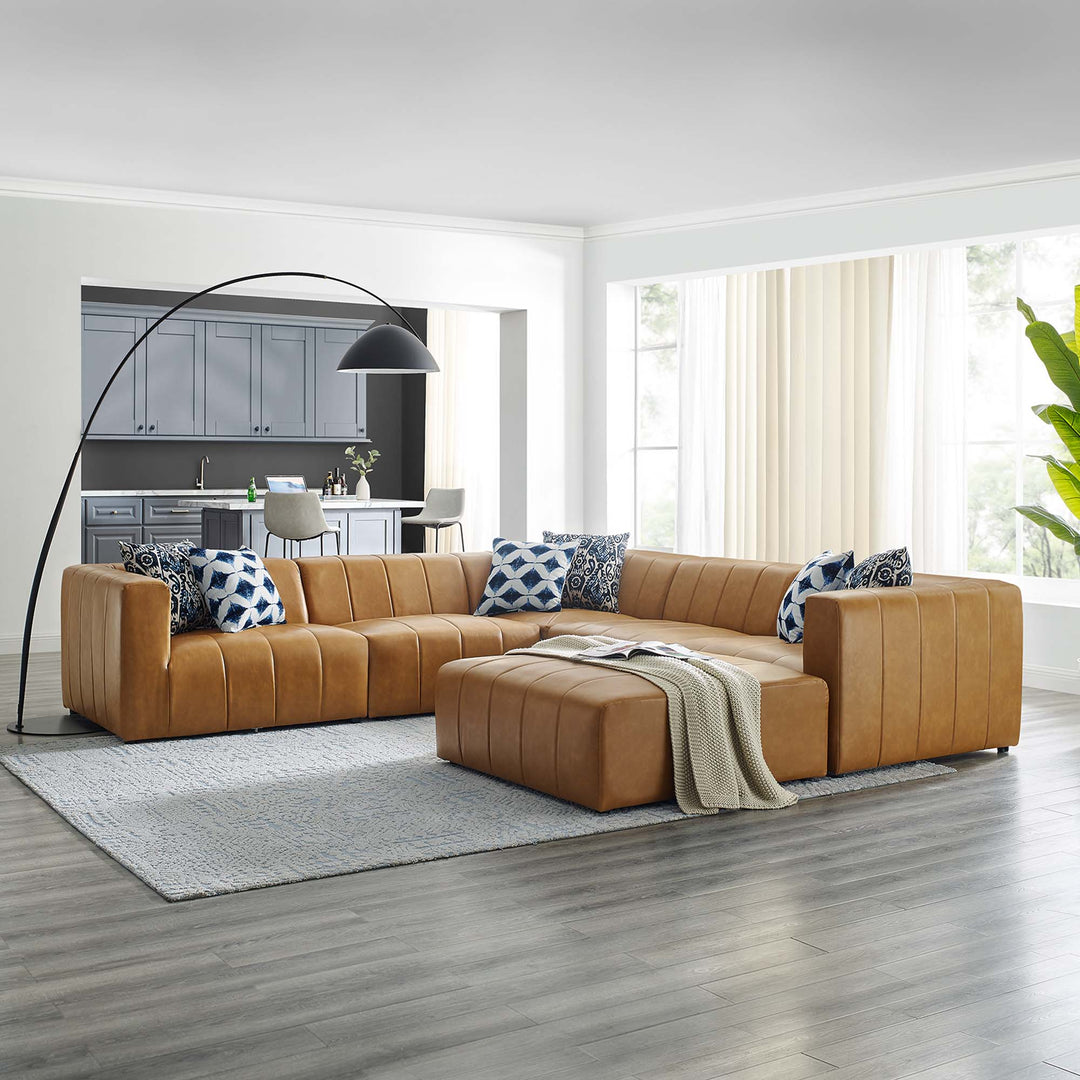 Baxter 6-Piece Vegan Leather Sectional Sofa