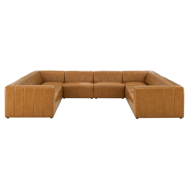 Bradford 8-Piece Vegan Leather Sectional Sofa