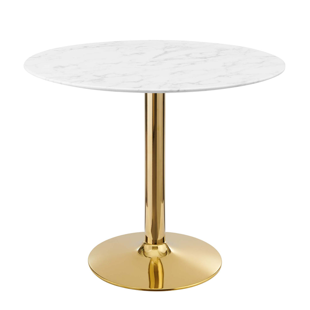 Veneto 35" Artificial Marble Dining Table