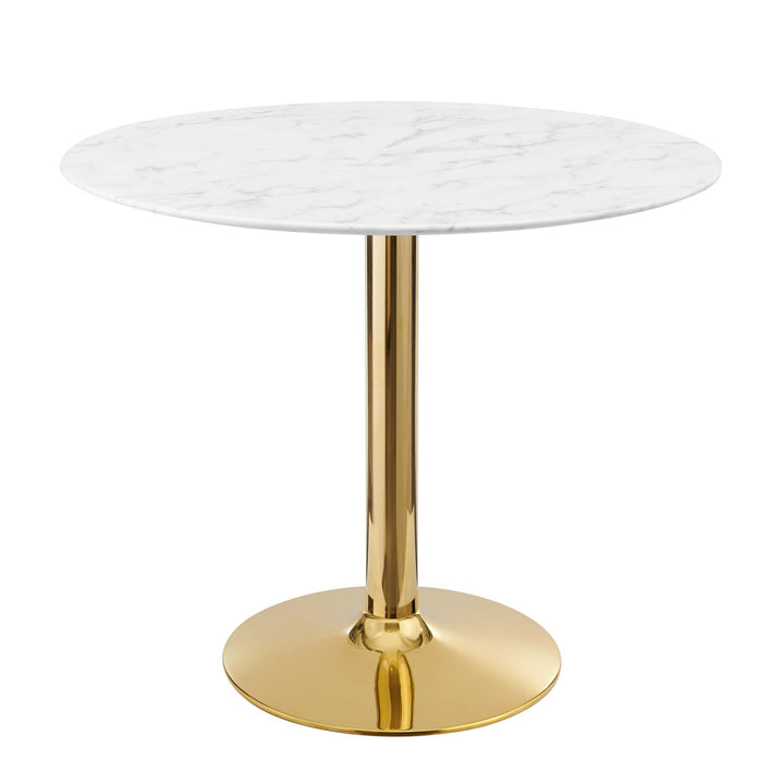 Veneto 35" Artificial Marble Dining Table