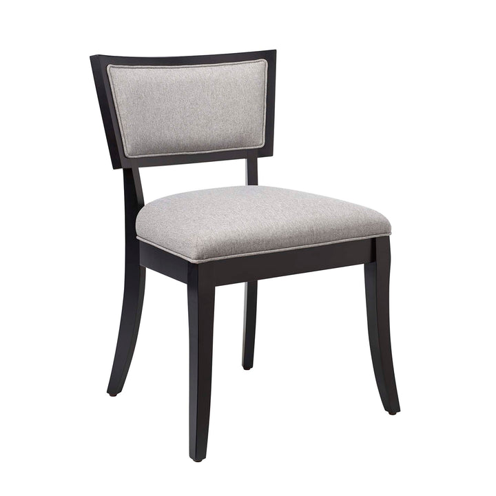 Posh Upholstered Fabric Dining Chairs Set of 2