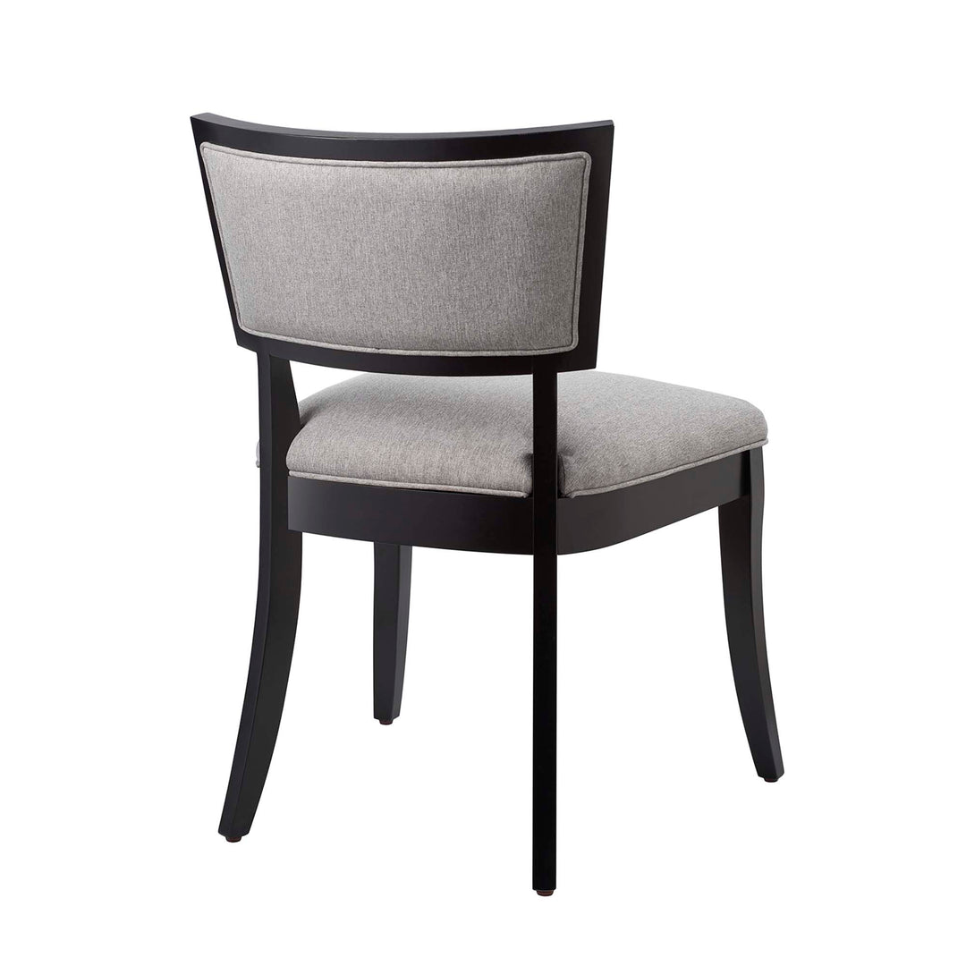 Posh Upholstered Fabric Dining Chairs Set of 2