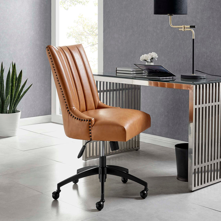 Elevate Collection Tufted Vegan Leather Desk Chair