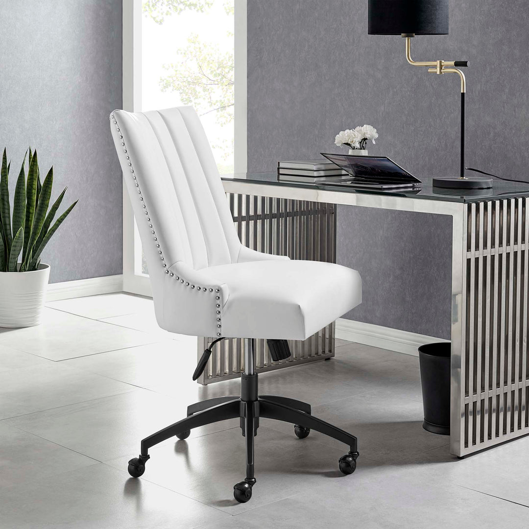 Elevate Collection Tufted Vegan Leather Desk Chair