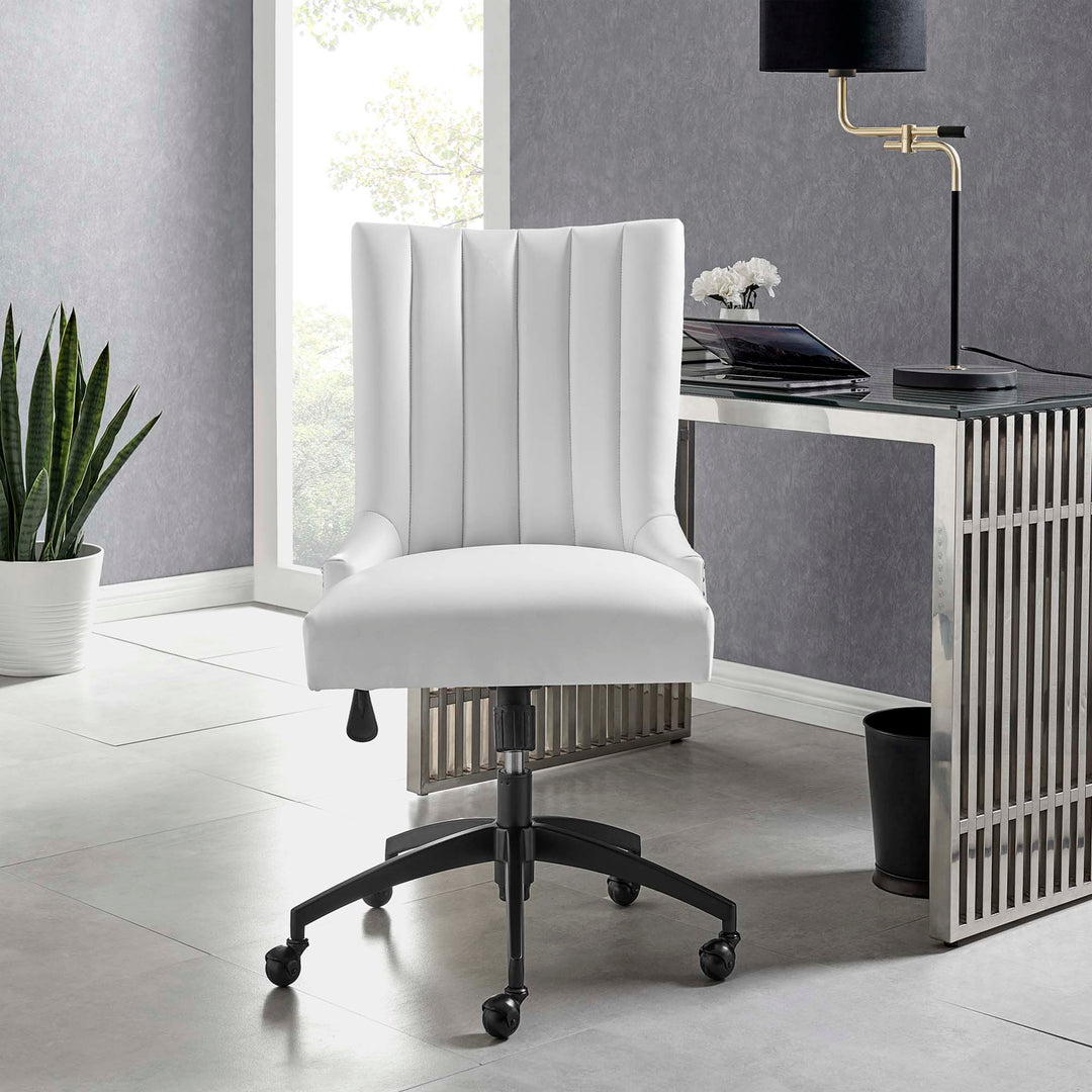 Elevate Collection Tufted Vegan Leather Desk Chair