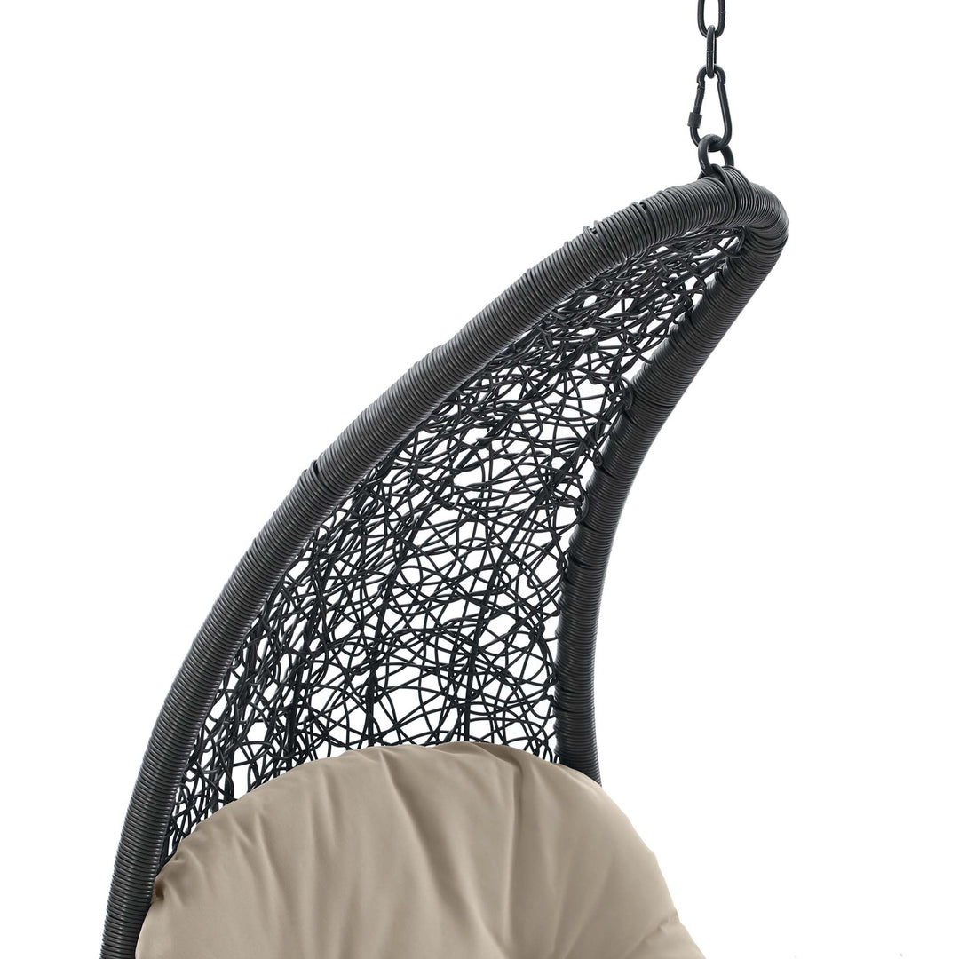 Leisurely Hanging Chaise Lounge Outdoor Patio Swing Chair