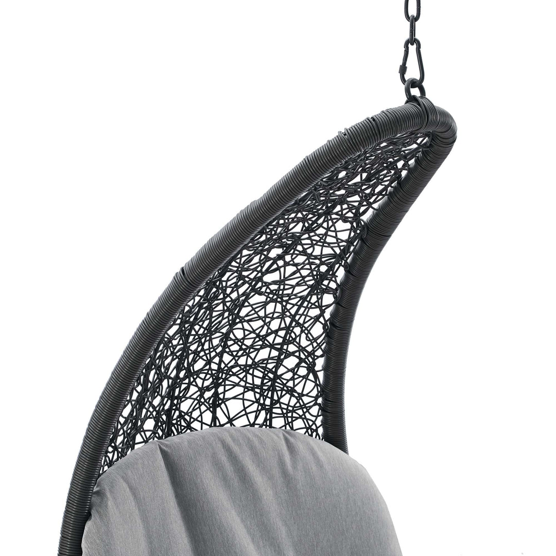 Leisurely Hanging Chaise Lounge Outdoor Patio Swing Chair