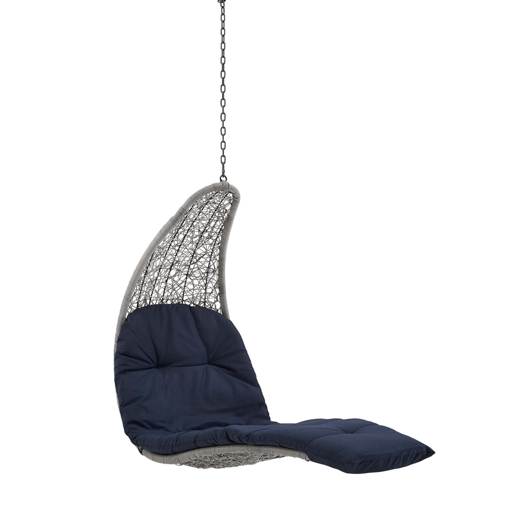 Leisurely Hanging Chaise Lounge Outdoor Patio Swing Chair