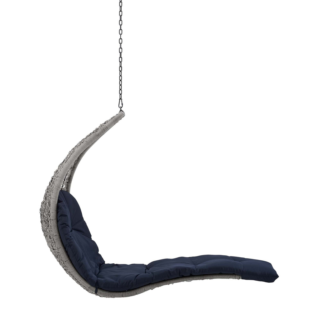 Leisurely Hanging Chaise Lounge Outdoor Patio Swing Chair