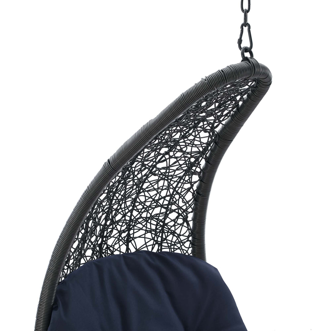 Leisurely Hanging Chaise Lounge Outdoor Patio Swing Chair