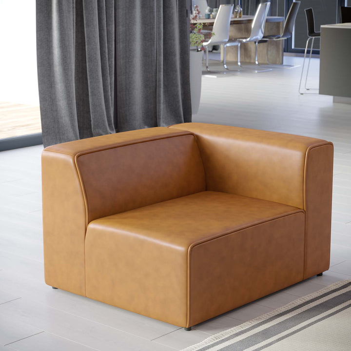 Merge Mock Leather Right-Arm Chair