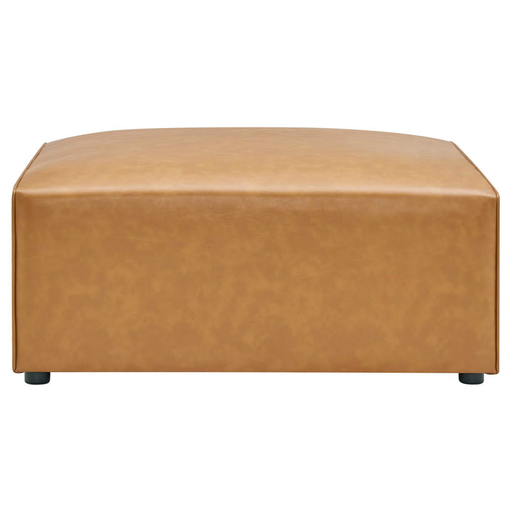 Metro Vegan Leather Ottoman