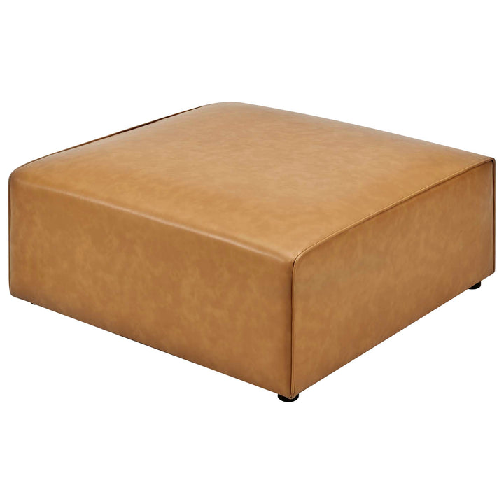 Metro Vegan Leather Ottoman