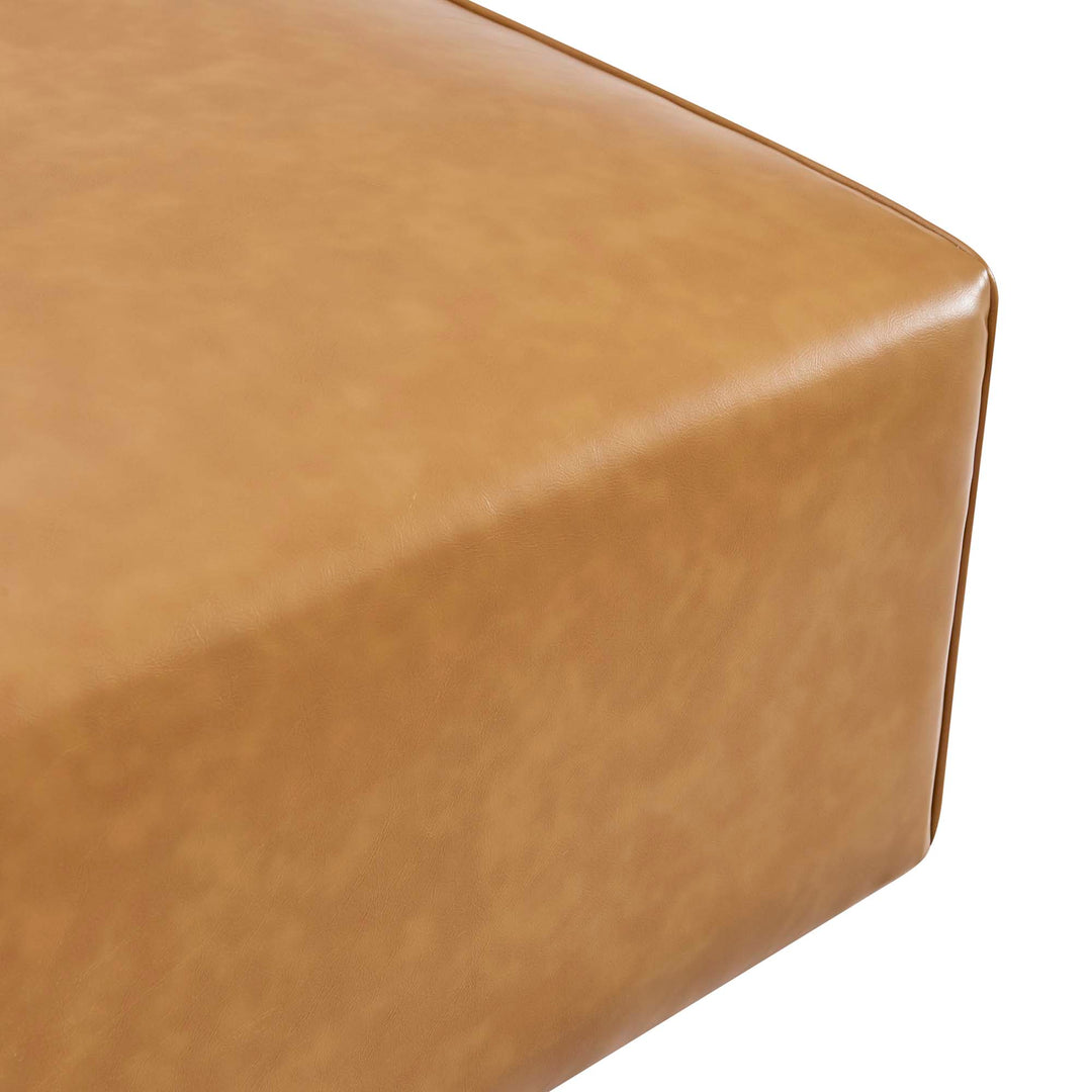 Metro Vegan Leather Ottoman