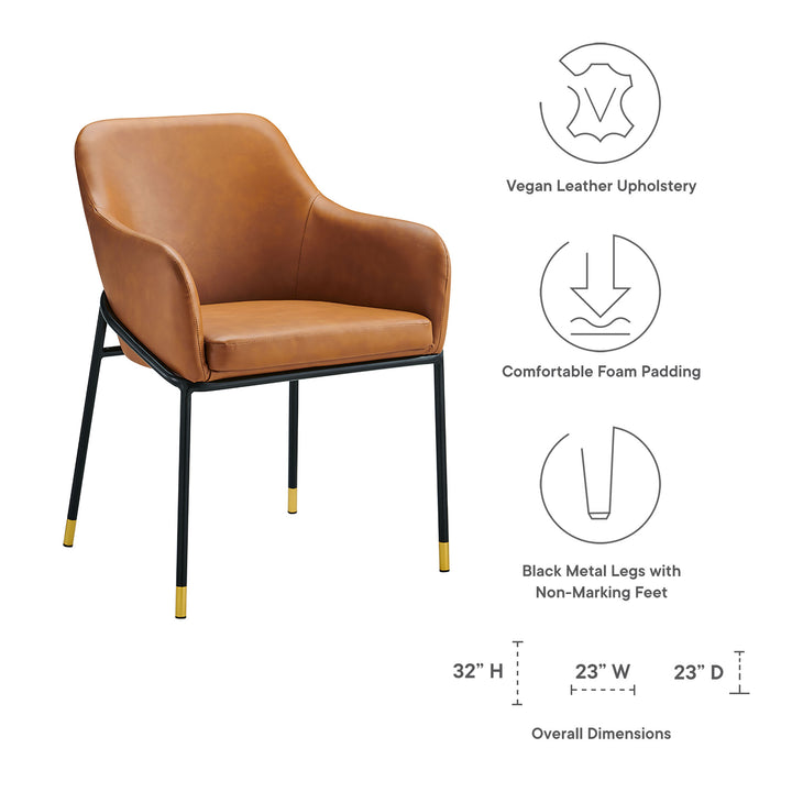 Juno Vegan Leather Dining Chair