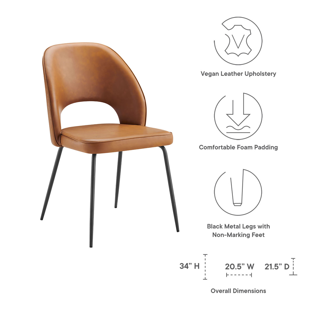 Nina Vegan Leather Dining Chair Set of 2