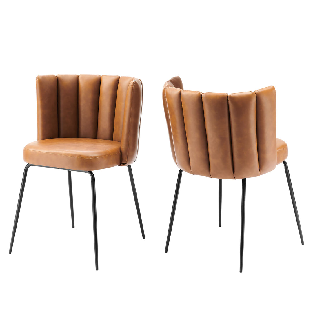 Valor Vegan Leather Dining Chair Set of 2