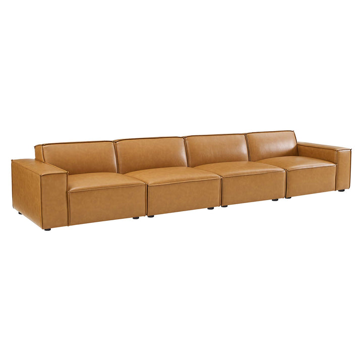 Renew 4-Piece Vegan Leather Sofa