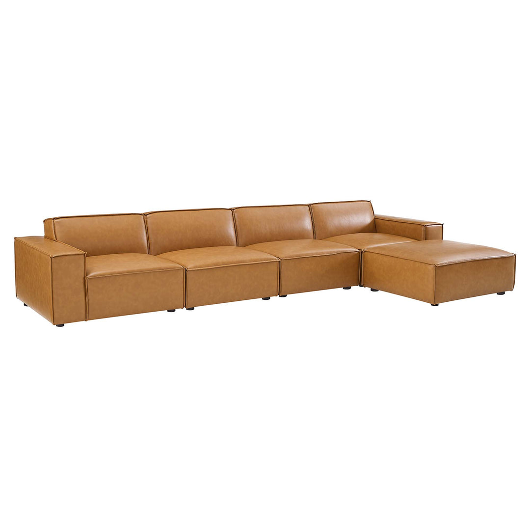 Revive 5-Piece Vegan Leather Sectional Sofa