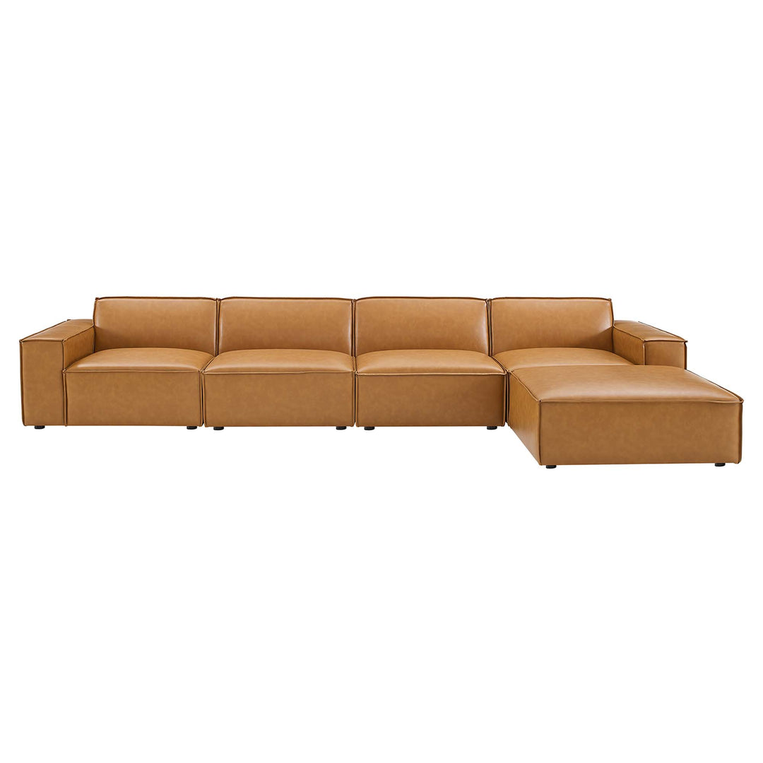 Revive 5-Piece Vegan Leather Sectional Sofa