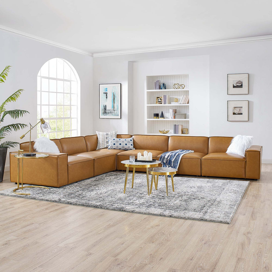 Reclaim 6-Piece Vegan Leather Sectional Sofa