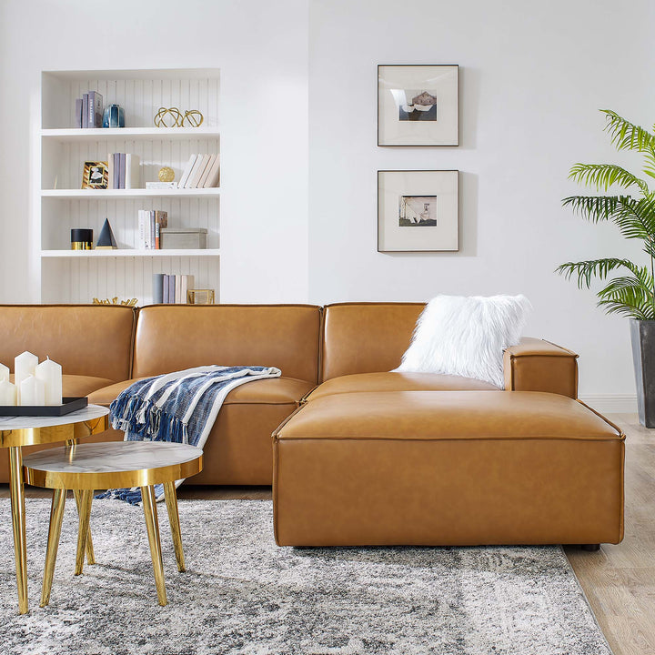 Revive 7-Piece Vegan Leather Sectional Sofa