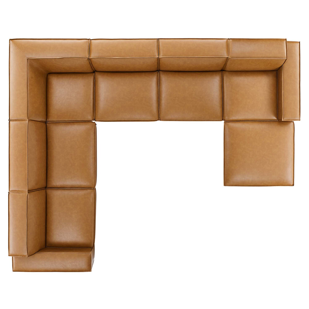 Revive 7-Piece Vegan Leather Sectional Sofa