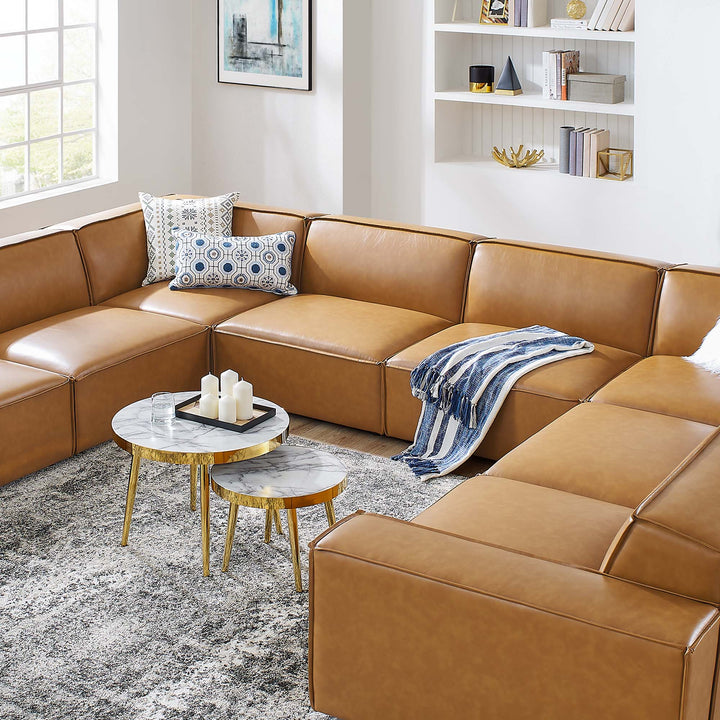 Revive 8-Piece Vegan Leather Sectional Sofa