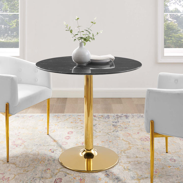 Vista 35" Artificial Marble Dining Table