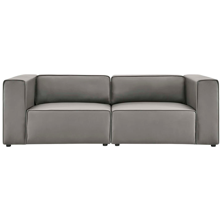 Mingle 2-Piece Vegan Leather Sectional Sofa Lounge