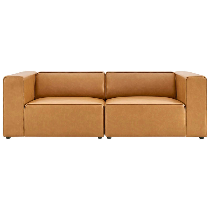 Mingle 2-Piece Vegan Leather Sectional Sofa Lounge