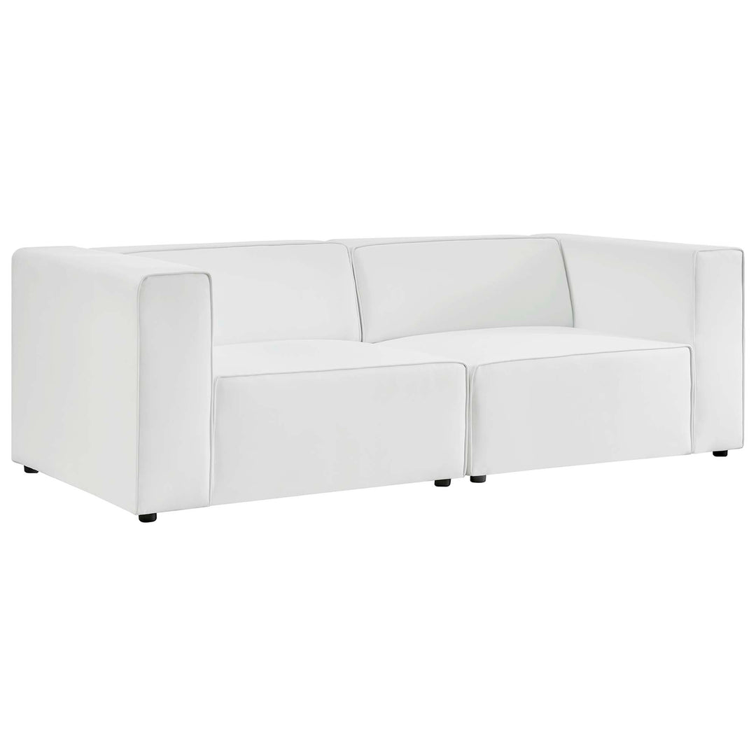 Mingle 2-Piece Vegan Leather Sectional Sofa Lounge