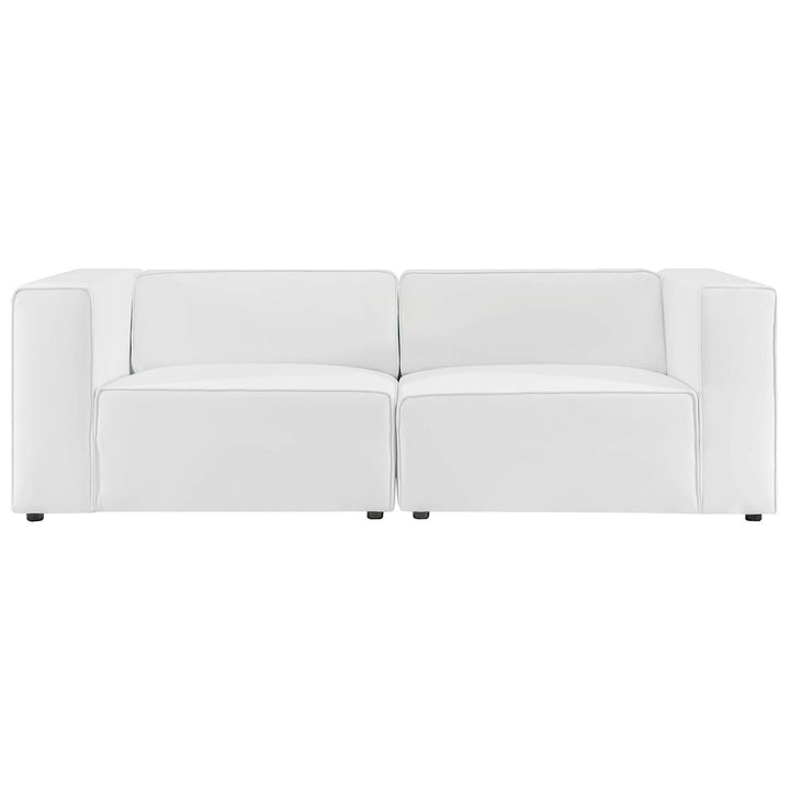 Mingle 2-Piece Vegan Leather Sectional Sofa Lounge